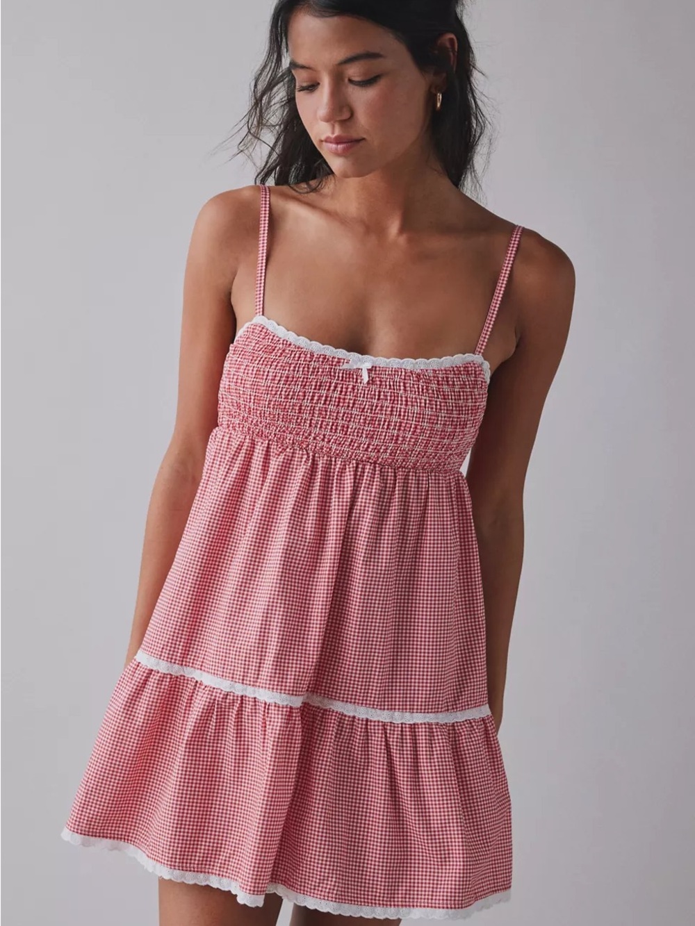 NWOT Frankies Bikinis Baby Gauze Babydoll Mini Dress size small